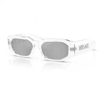 Versace gafas de sol unisex VE4489U1488V negro/gris oscuro 55-18-140