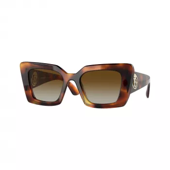 Burberry BE4344-3316T5 gafas de sol mujer Cat-Eye, montura Havana, lentes marrón degradado, 51/20/140 mm