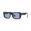 Burberry BE4376U300172 gafas de sol hombre, cuadradas, montura negra, lentes gris oscuro, 55mm