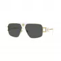 Versace VE2251-147187 gafas de sol hombre Pilot, montura Gunmetal, lentes grises, 63/12/145 mm
