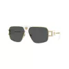 Versace VE2251-147187 gafas de sol hombre Pilot, montura Gunmetal, lentes grises, 63/12/145 mm