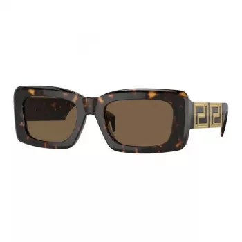 Versace VE4444U10873 gafas de sol mujer, montura Havana, lentes marrón degradado, 54/21/140 mm