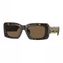 Versace VE4444U10873 gafas de sol mujer, montura Havana, lentes marrón degradado, 54/21/140 mm