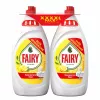 FAIRY lavavajillas a mano limón doble pack, 2 x 1350 ml