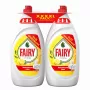 FAIRY lavavajillas a mano limón doble pack, 2 x 1350 ml