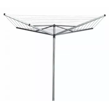 Tendedero giratorio Brabantia Topspinner 40m, 4 brazos, gris metálico