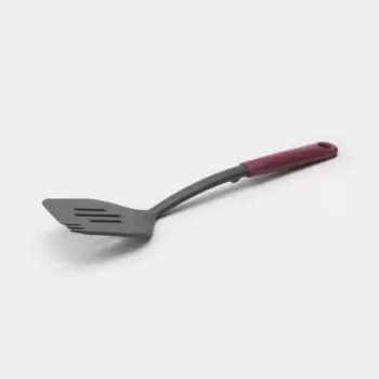 Espátula con ranuras Brabantia Profile Line, rojo berenjena