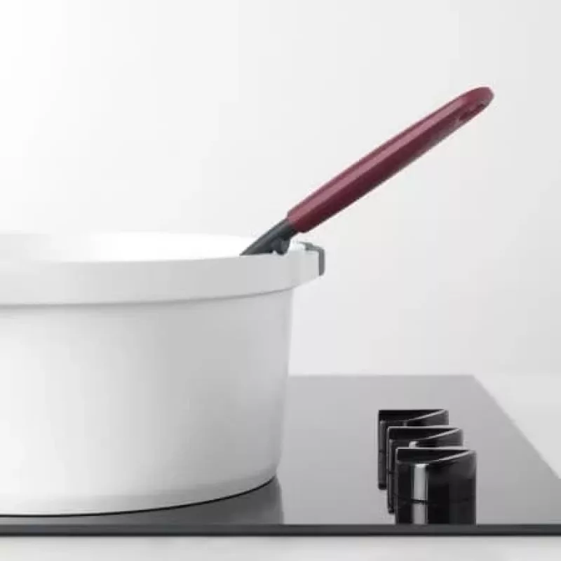 Espátula con ranuras Brabantia Profile Line, rojo berenjena