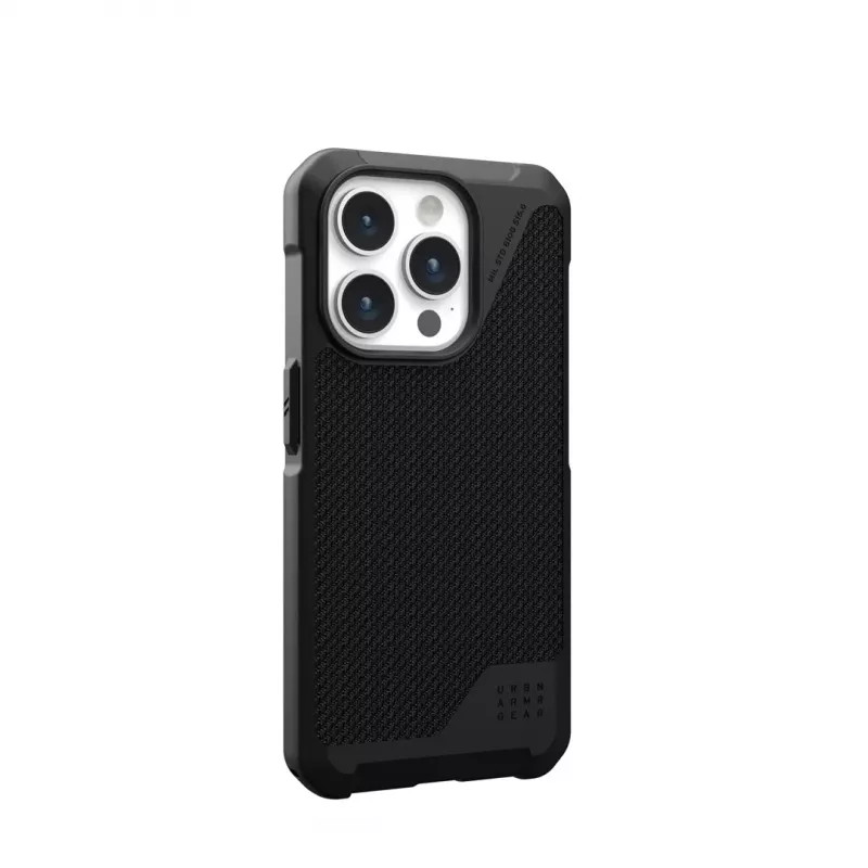 Funda MagSafe UAG Metropolis LT para iPhone 15 Pro – fibra de aramida, negra