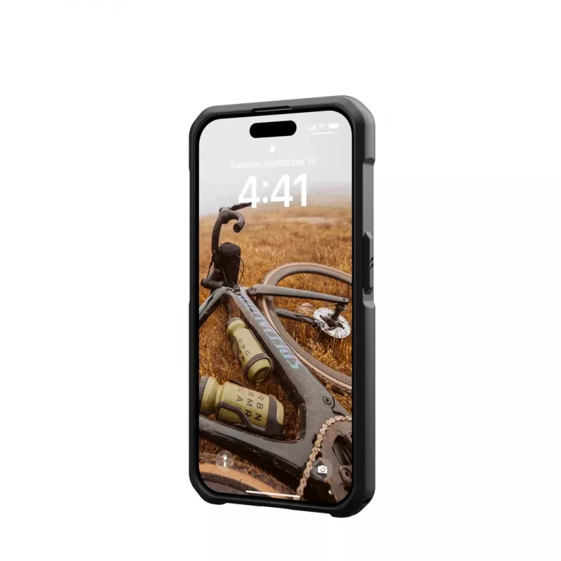 Funda MagSafe UAG Metropolis LT para iPhone 15 Pro – fibra de aramida, negra