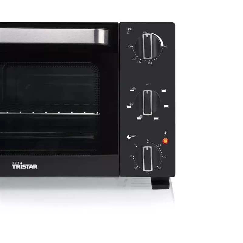Mini horno Tristar OV-3652 con temporizador, luz de control y función de convección, 20 L