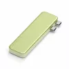 Satechi USB-C Snap Hub – Adaptador multipuerto con HDMI 4K, USB de 5Gbps, lector de tarjetas, PD 45W (Citrus)