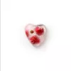 LEKUE Molde de hielo con forma de corazón con tapa, rojo, 18 cavidades, silicona platino