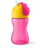 Philips Avent Vaso con pajita flexible, 300 ml, 12m+, rosa