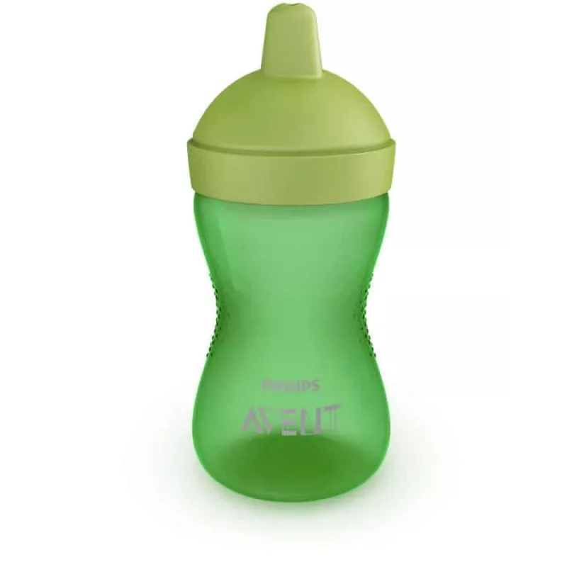 Philips AVENT Vaso de aprendizaje My Grippy con boquilla dura 300 ml, 18M+, verde
