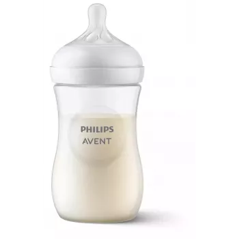 Philips AVENT Biberón Natural Response 260 ml, tetina de flujo medio, 1m+