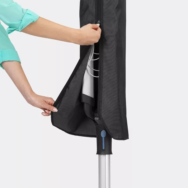Brabantia Tendedero giratorio Lift-O-Matic 50 m, Metallic Grey