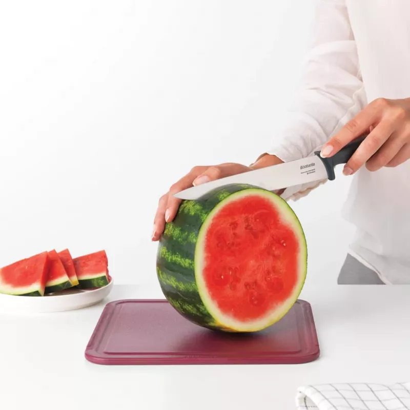 Brabantia Tasty+ Cuchillo de trinchar, gris oscuro