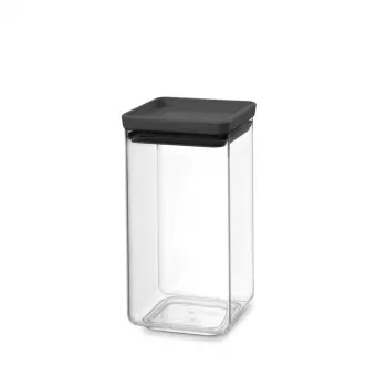 Brabantia Make & Take Recipiente rectangular para alimentos 1,6 L Gris oscuro