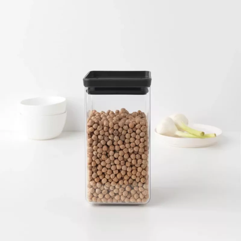 Brabantia Make & Take Recipiente rectangular para alimentos 1,6 L Gris oscuro