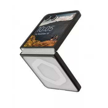 UAG Mouve Funda con módulo magnético para Samsung Galaxy Z Flip8, Ice (transparente)/negro 214561114343