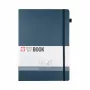 Sakura Cuaderno DIN A4 cuadriculado, tapa dura azul índigo oscuro, 160 páginas, 1 ud. (94156805)