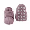 Lodger Slipper zapatillas de casa de bebé Teddy, rosa, 6-12 meses, suela antideslizante, fleece