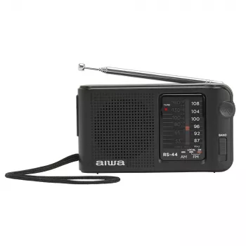 AIWA RS-44 radio de bolsillo AM/FM, negra