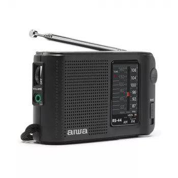 AIWA RS-44 radio de bolsillo AM/FM, negra