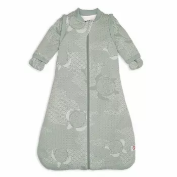 Lodger Hopper Matcha Turtle Saco de dormir para bebé con mangas desmontables, 50/62, Silk HPM 109_50/62