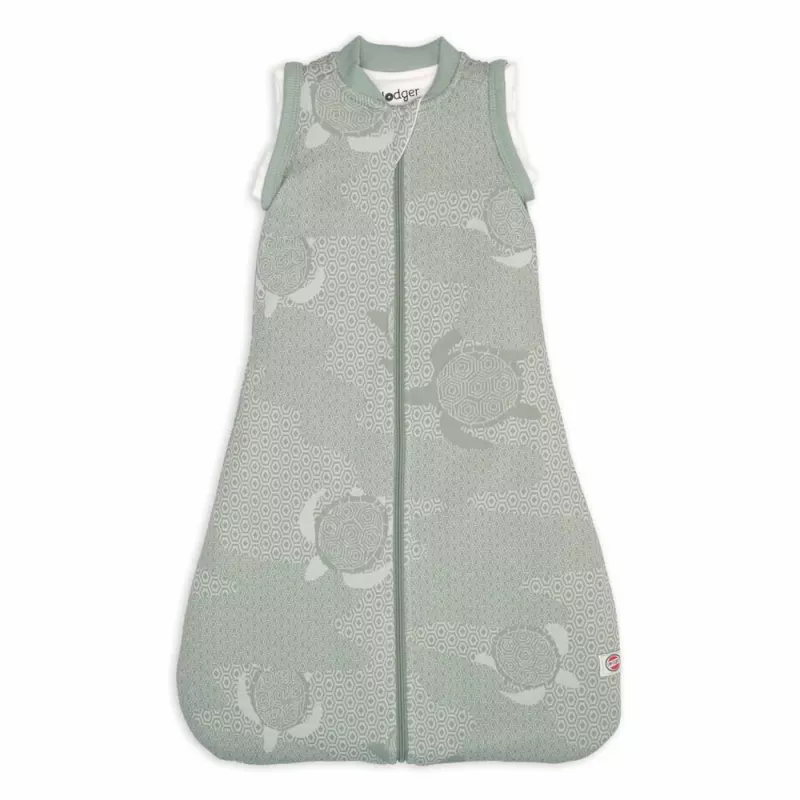 Lodger Hopper Matcha Turtle Saco de dormir para bebé con mangas desmontables, 50/62, Silk HPM 109_50/62