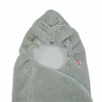 Lodger WPT 109 Wrapper manta de arrullo de bebé Teddy Silk Touch, crema