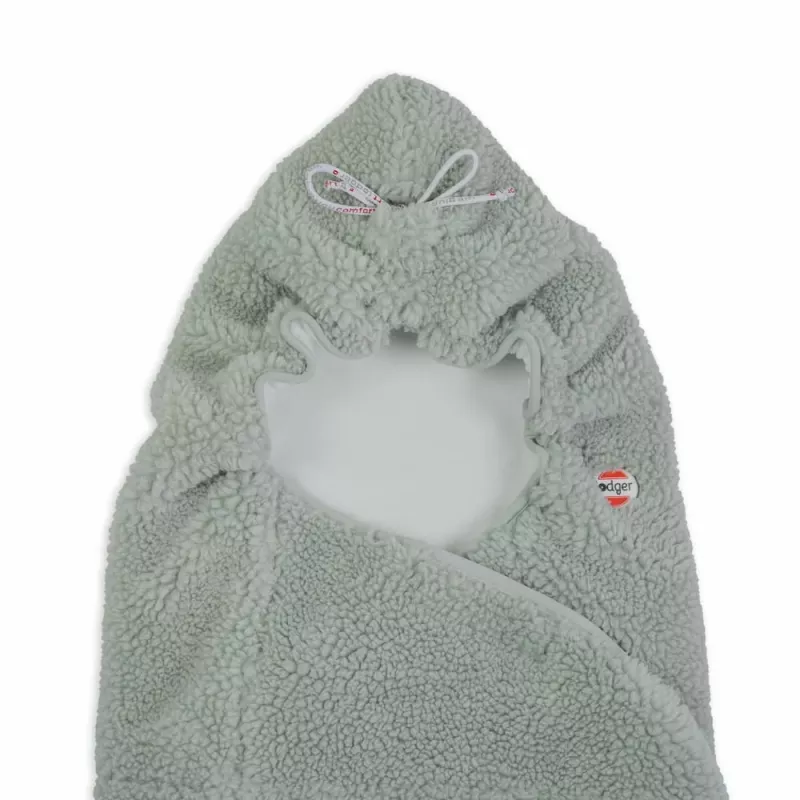 Lodger WPT 109 Wrapper manta de arrullo de bebé Teddy Silk Touch, crema