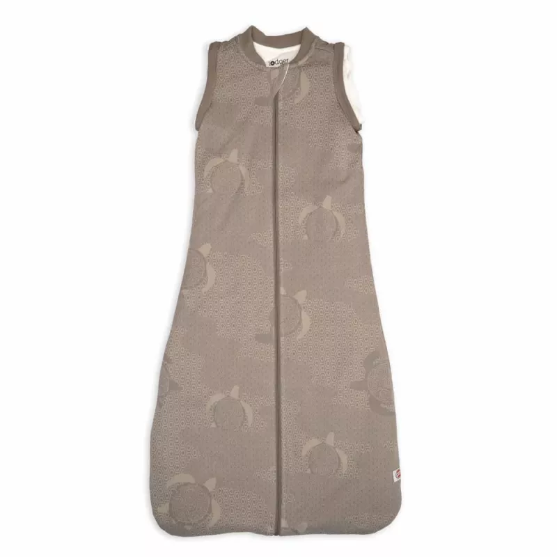 Lodger Hopper Matcha Turtle saco de dormir de bebé con mangas desmontables, Buffalo, 68/80