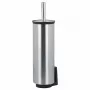 Brabantia ReNew Escobilla de inodoro y soporte, acero mate, montaje en pared o de pie, cabezal de cepillo reemplazable