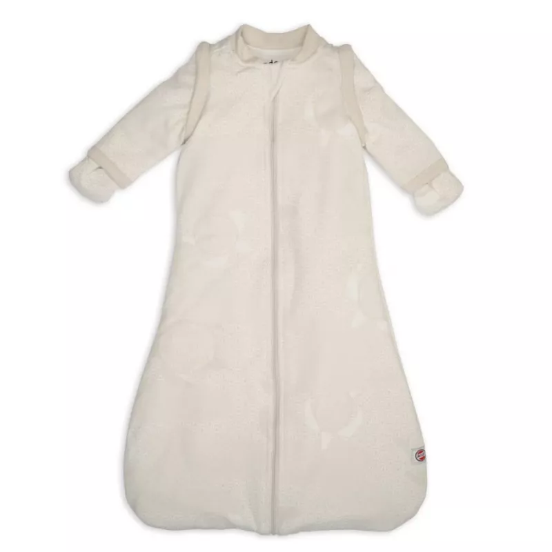 Lodger Hopper Matcha Turtle Saco de dormir para bebé con mangas desmontables, abedul, 50/62