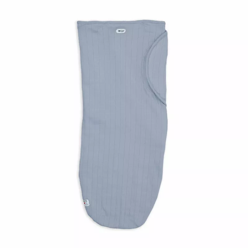 Lodger Bundler Envoltorio de algodón liso para bebé, Blue Fogg