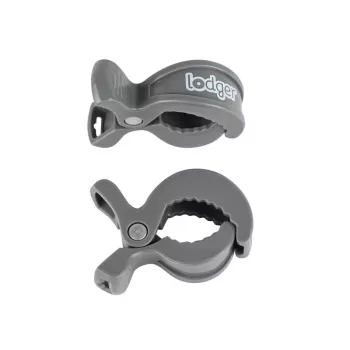 Lodger Clip Swaddler Clips para envoltorio de algodón (2 uds.), carbono