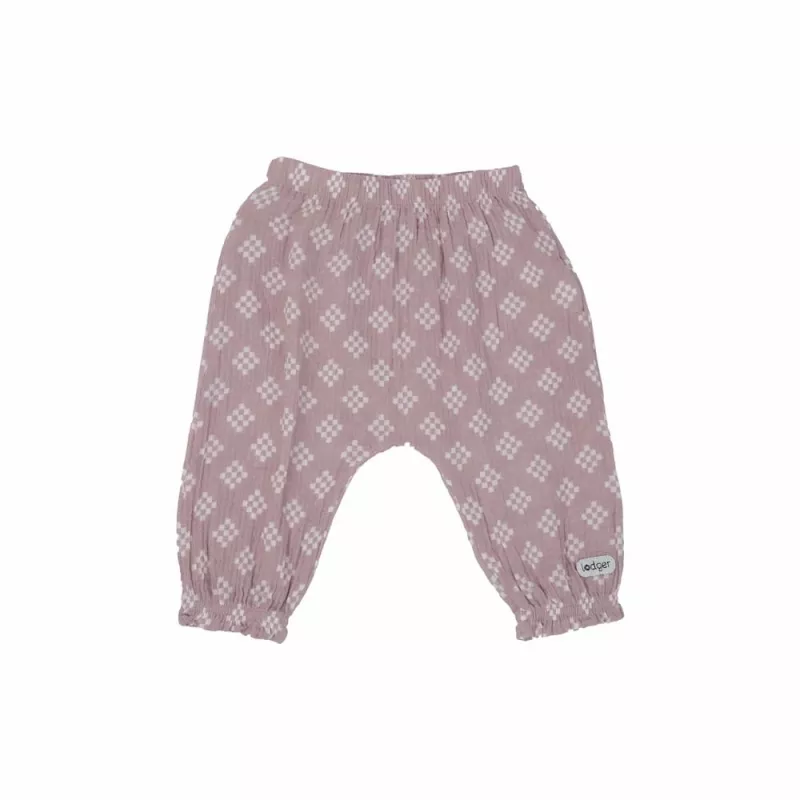 Lodger Hipster Tribe Musselin Pantalón hipster de verano para bebé de muselina, rosa, 62 cm