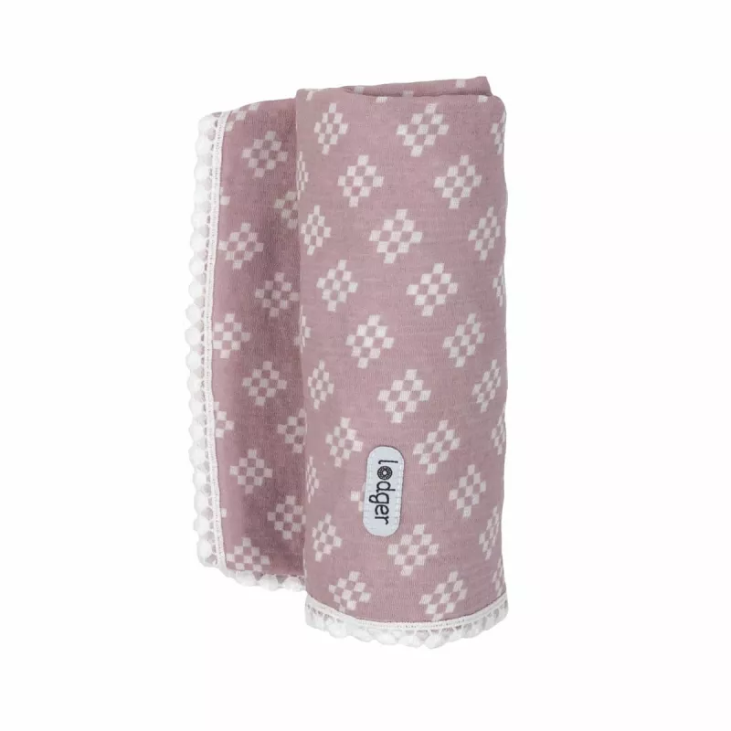 Lodger Swaddle Tribe Musselin Envoltorio de muselina 120x120 cm rosa
