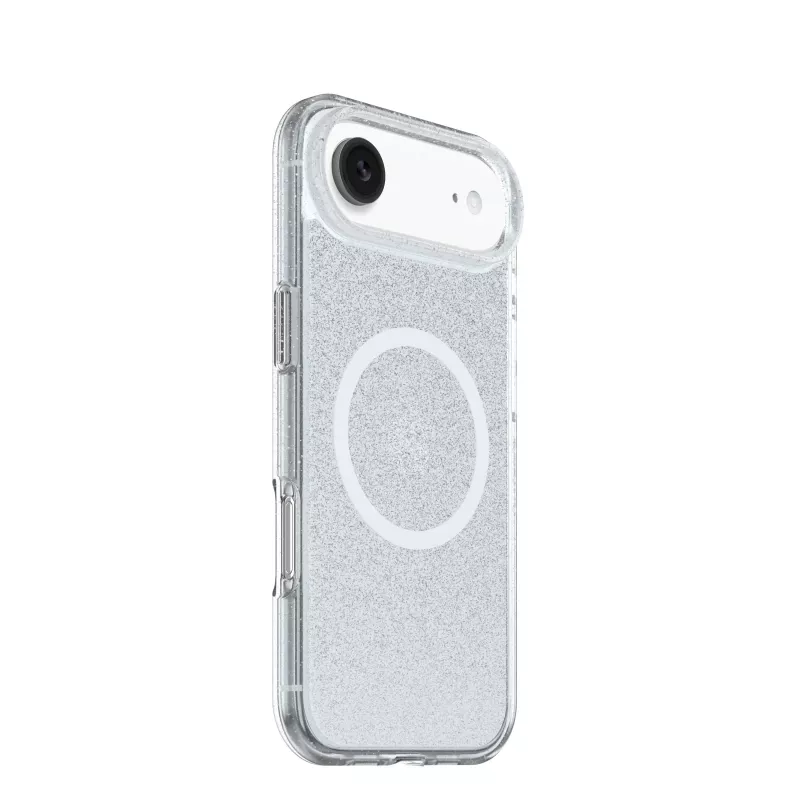 OtterBox React Series Funda para Apple iPhone 15 Pro Max – Stardust (transparente con purpurina), compatible con MagSafe 77-99279