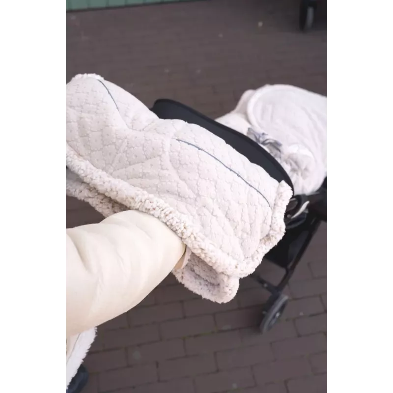 Lodger Warmer Folklore Fleece Manoplas de forro polar para carrito de bebé, Birch