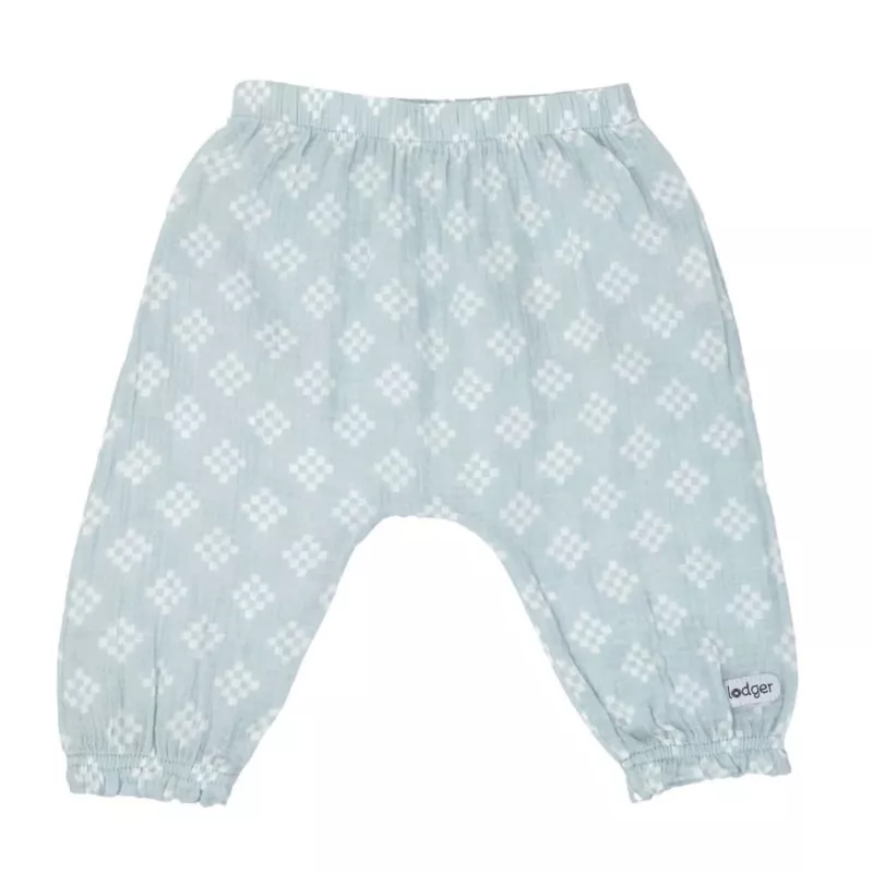 Lodger Hipster Tribe Musselin Pantalón hipster para bebé de muselina, Ice Flow, 62 cm