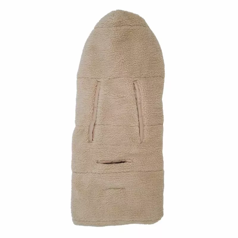 Lodger WPT 630 Saco nido de peluche, beige, 100x100 cm, forro polar
