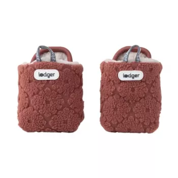 Lodger Slipper Folklore Fleece Zapatillas de casa para bebé, 6-12 meses, Rosewood