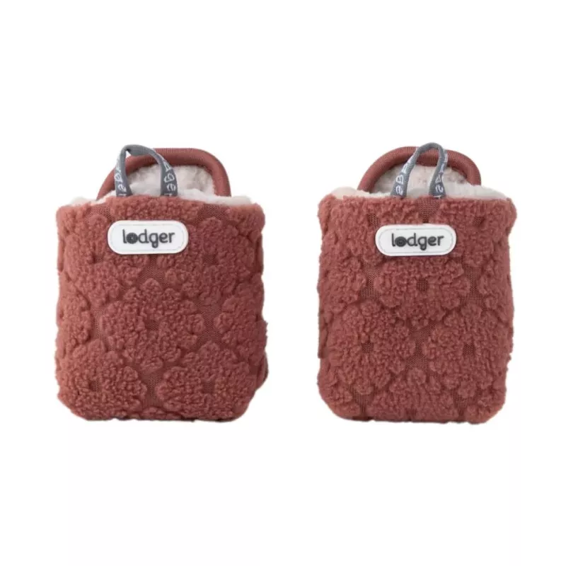 Lodger Slipper Folklore Fleece Zapatillas de casa para bebé, 6-12 meses, Rosewood