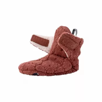 Lodger Slipper Folklore Fleece Zapatillas para bebé de forro polar, 12-18 meses, Rosewood