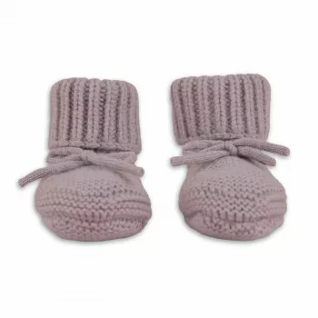 Lodger Slipper Merino Wool Zapatillas para bebé de lana merino, rosé, 6-12 meses