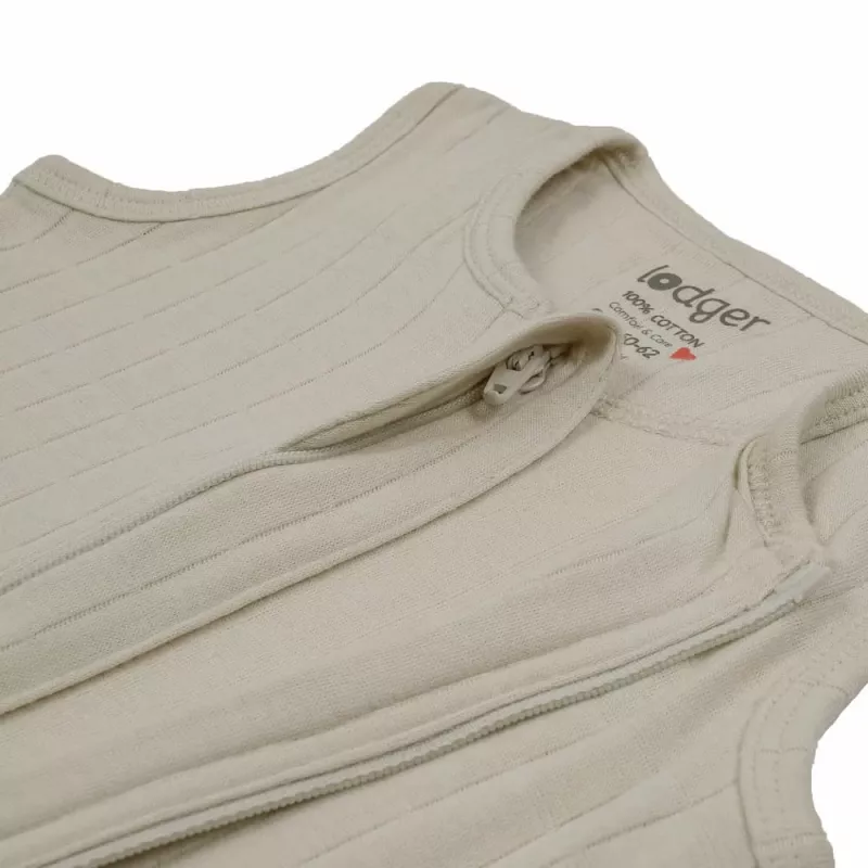 Lodger Hopper Solid saco de dormir para bebé sin mangas, Birke, 50/62