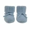Lodger Slipper zapatos de bebé de lana merino, Blue Fogg, 6-12 meses